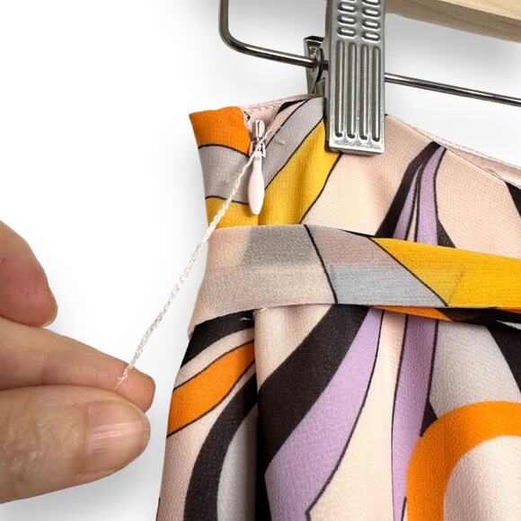 Marciano Mulitcolor Two Piece Retro 70's Blouse and Maxi Skirt Set Women's M - Picture 14 of 16